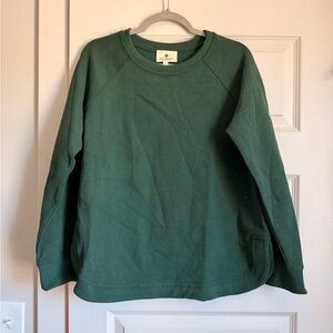 Never worn! Green Crewneck top, large